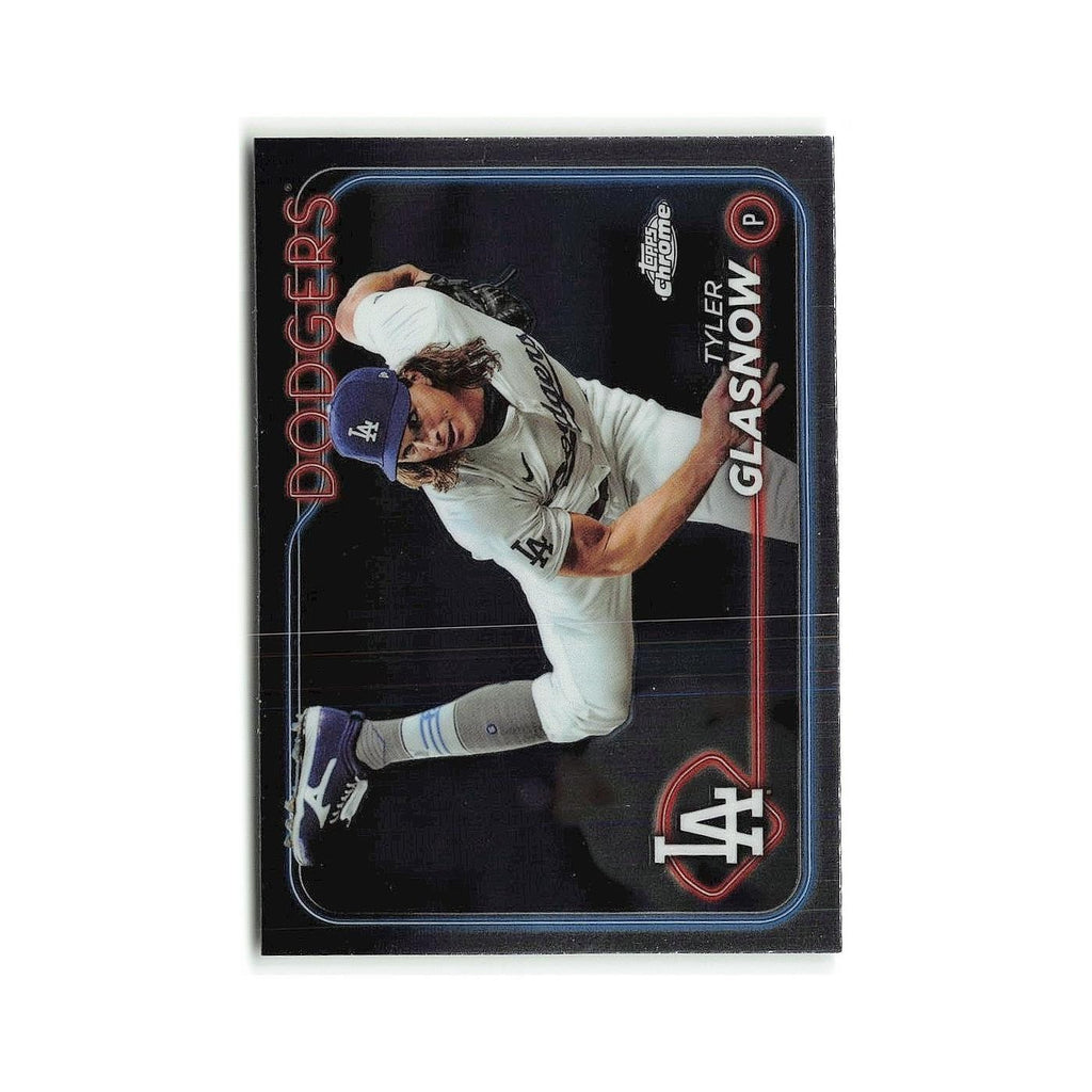 Tyler Glasnow 2024 Topps Chrome #54 Los Angeles Dodgers Baseball Card NM