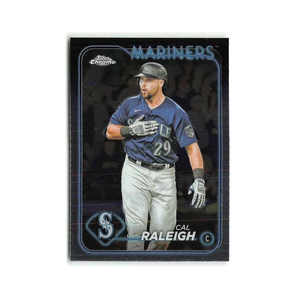 Cal Raleigh 2024 Topps Chrome #119 Seattle Mariners Baseball Card NM
