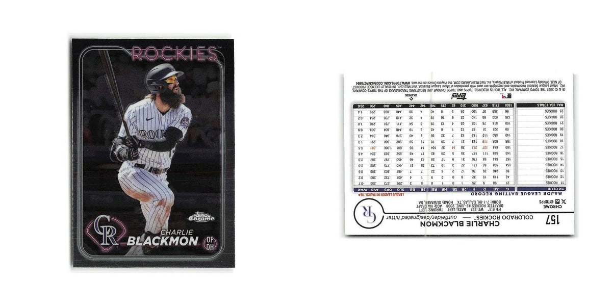 Charlie Blackmon 2024 Topps Chrome #157 Colorado Rockies Baseball Card NM