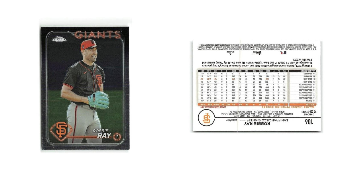 Robbie Ray 2024 Topps Chrome #106 San Francisco Giants Baseball Card NM