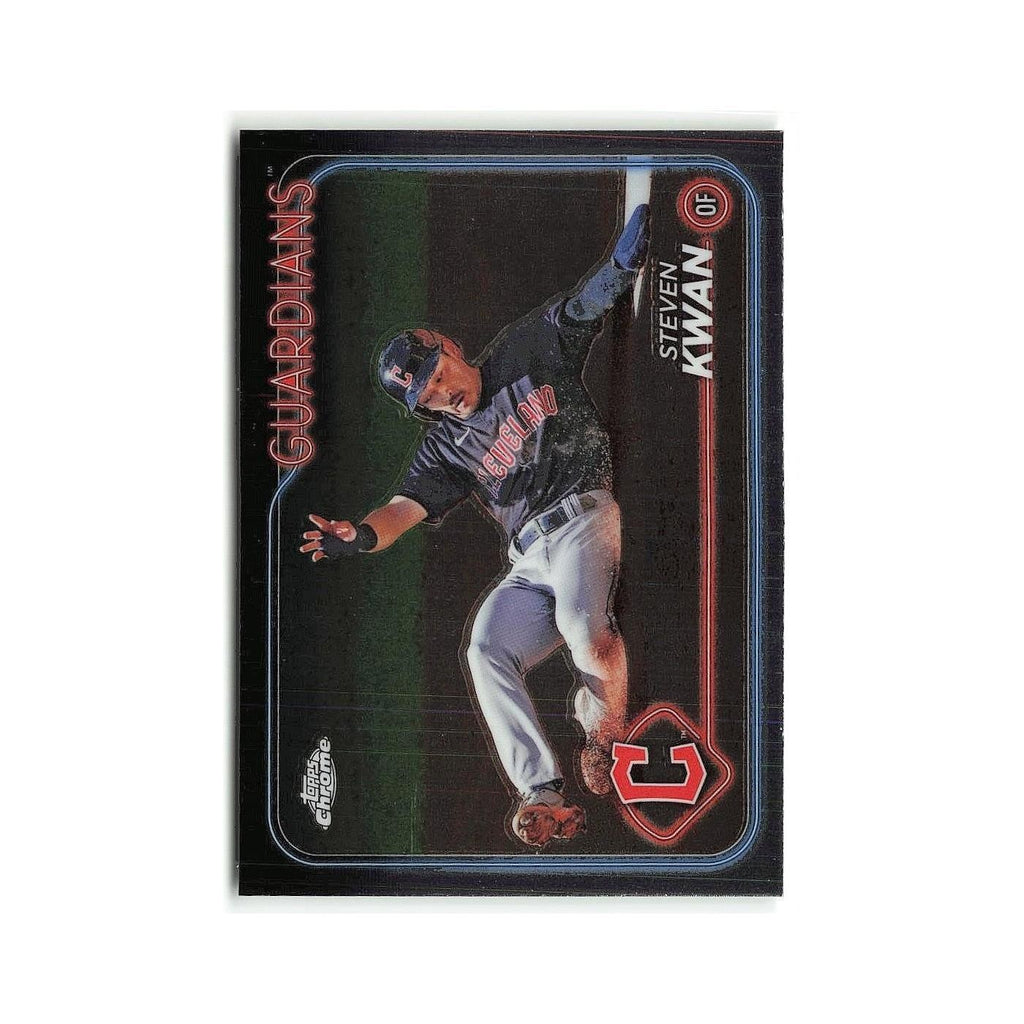 Steven Kwan 2024 Topps Chrome #30 Cleveland Guardians Baseball Card NM