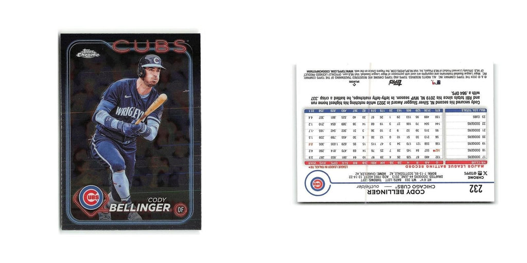 Cody Bellinger 2024 Topps Chrome #232 Chicago Cubs Baseball Card NM