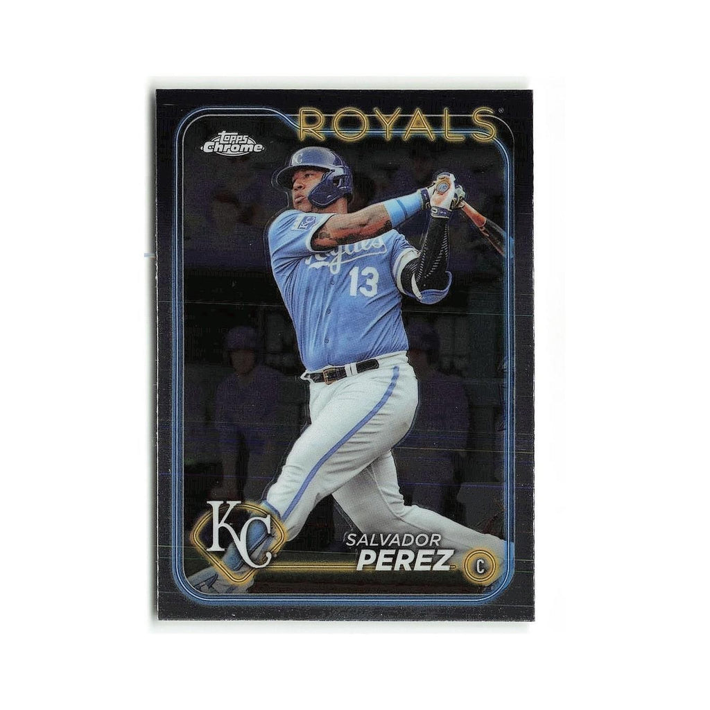 Salvador Perez 2024 Topps Chrome #117 Kansas City Royals Baseball Card NM