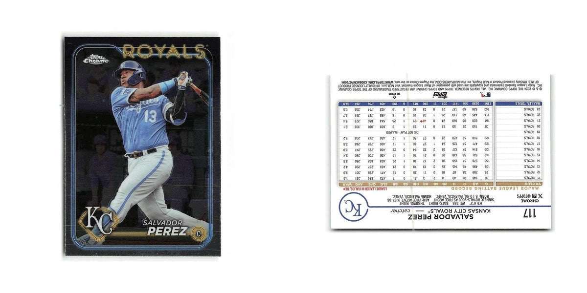 Salvador Perez 2024 Topps Chrome #117 Kansas City Royals Baseball Card NM