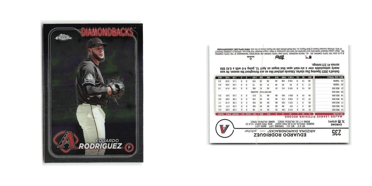 Eduardo Rodriguez 2024 Topps Chrome #235 Arizona Diamondbacks Baseball Card NM