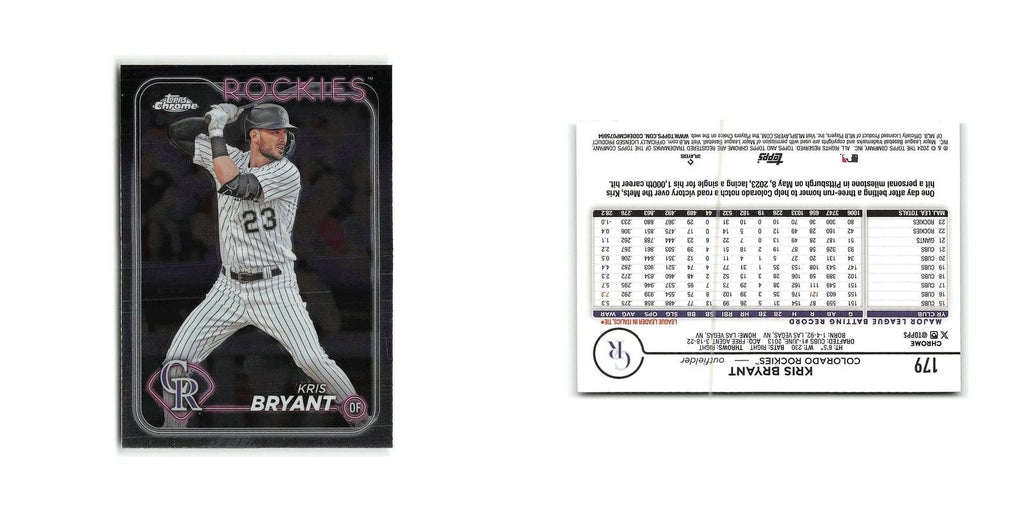 Kris Bryant 2024 Topps Chrome #179 Colorado Rockies Baseball Card NM