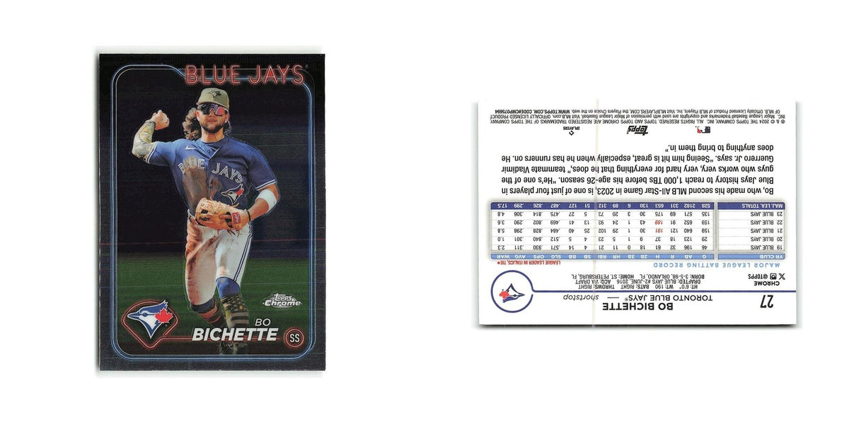 Bo Bichette 2024 Topps Chrome #27 Toronto Blue Jays Baseball Card NM