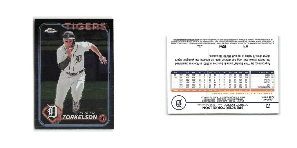 Spencer Torkelson 2024 Topps Chrome #73 Detroit Tigers Baseball Card NM