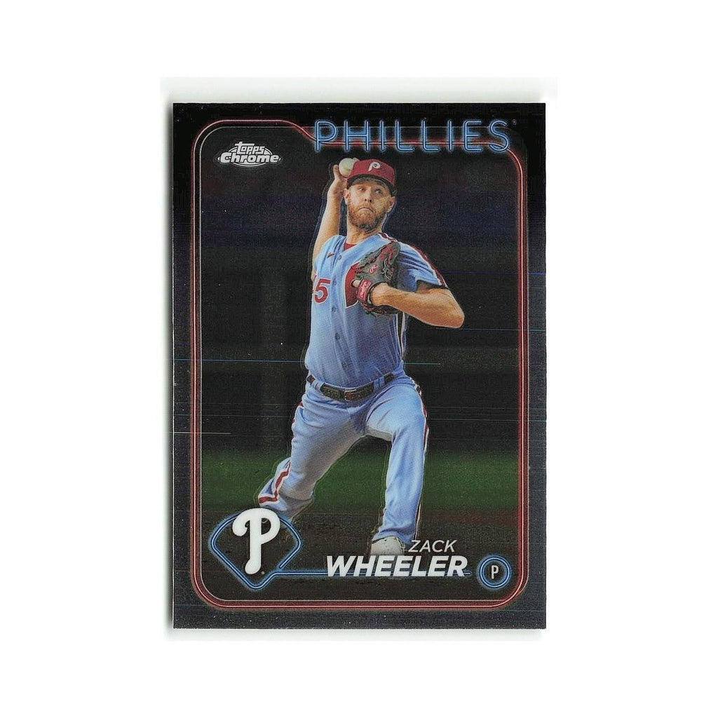 Zack Wheeler 2024 Topps Chrome #25 Philadelphia Phillies Baseball Card NM