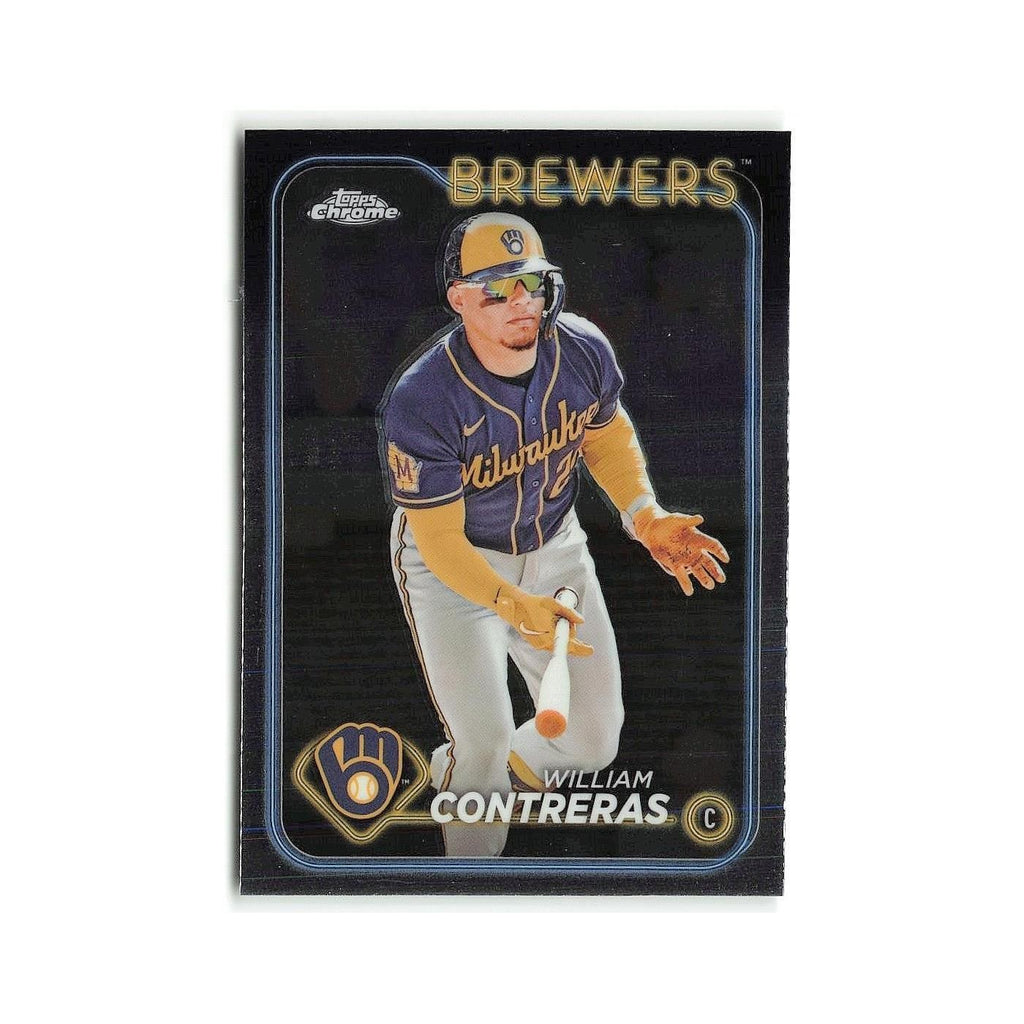 William Contreras 2024 Topps Chrome #24 Milwaukee Brewers Baseball Card NM