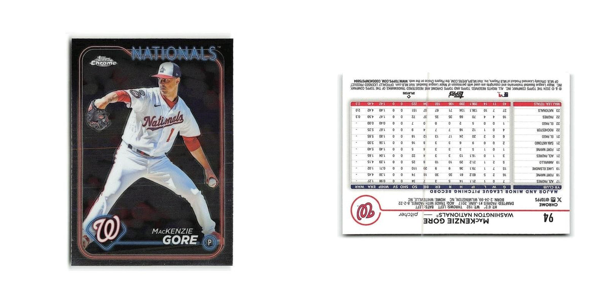 MacKenzie Gore 2024 Topps Chrome #94 Washington Nationals Baseball Card NM