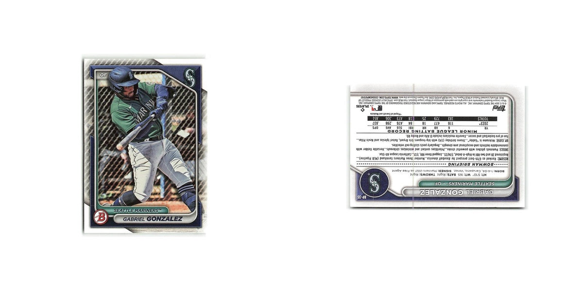 Gabriel Gonzalez 2024 Bowman Prospects #BP-35 Seattle Mariners Baseball Card NM