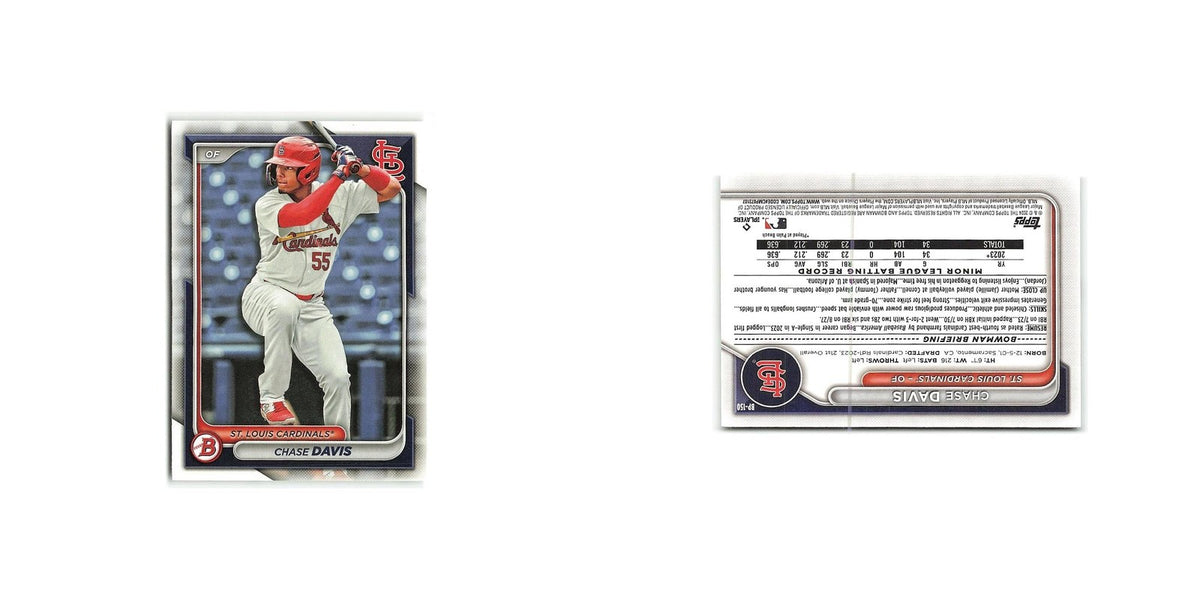 Chase Davis 2024 Bowman Prospects #BP-150 St. Louis Cardinals Baseball Card NM