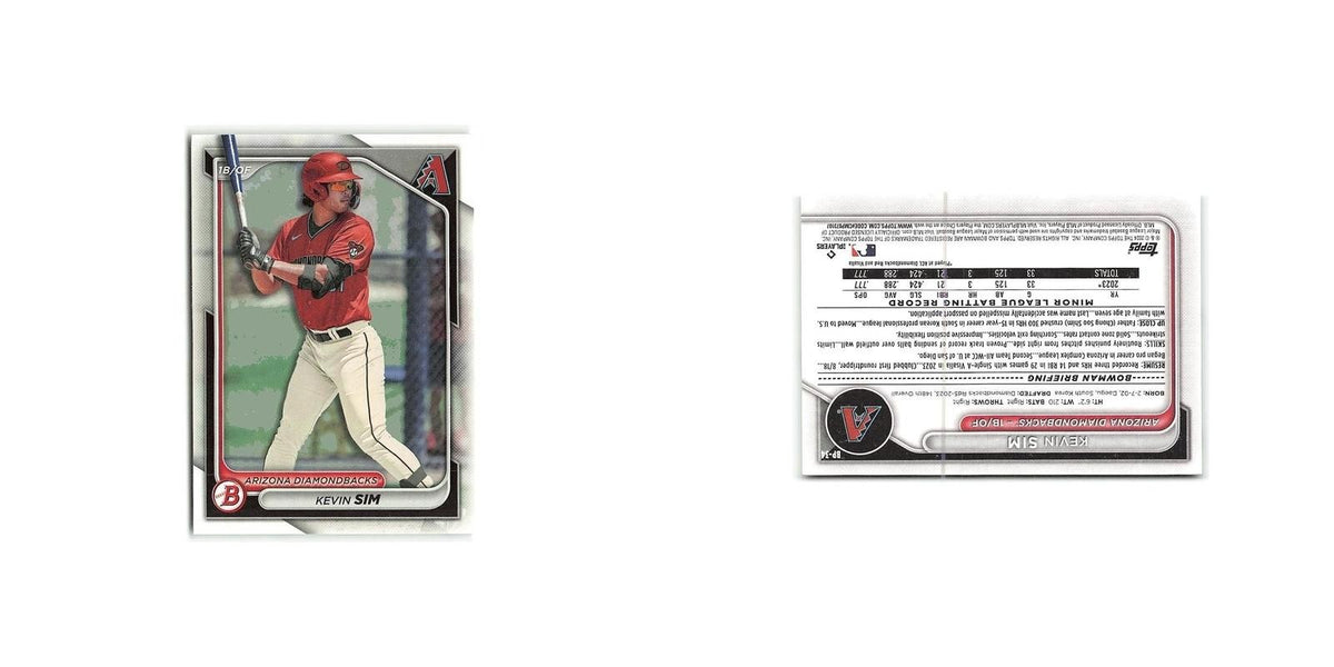 Kevin Sim 2024 Bowman Prospects #BP-34 Arizona Diamondbacks Baseball Card NM