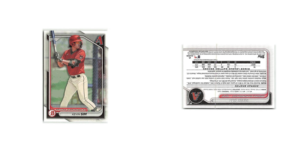 Kevin Sim 2024 Bowman Prospects #BP-34 Arizona Diamondbacks Baseball Card NM