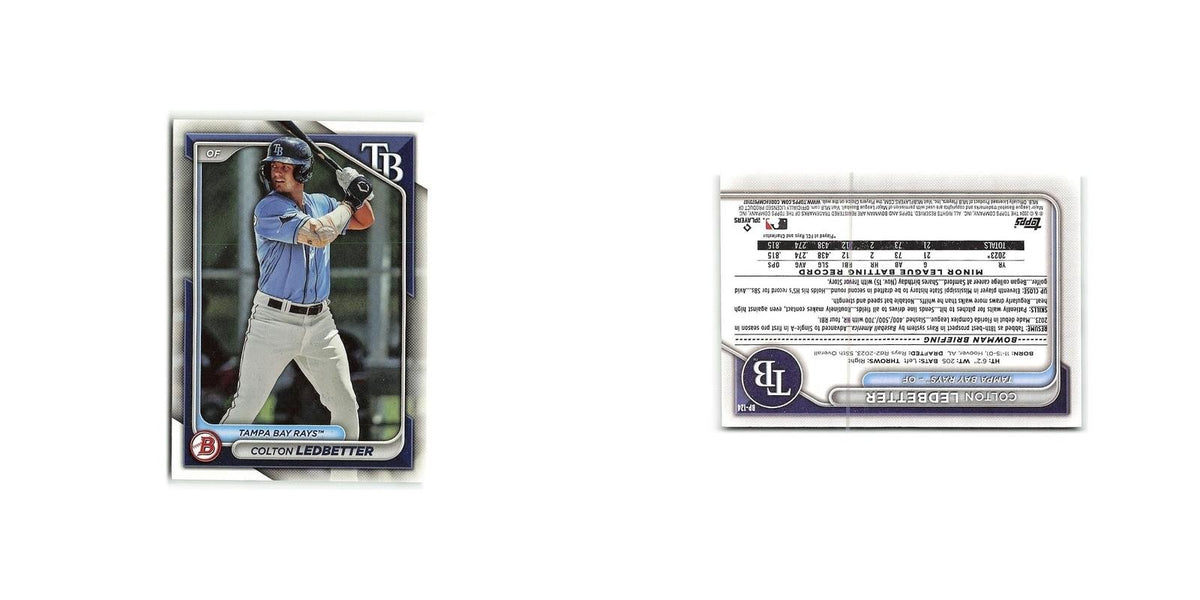 Colton Ledbetter 2024 Bowman Prospects #BP-124 Tampa Bay Rays Baseball Card NM