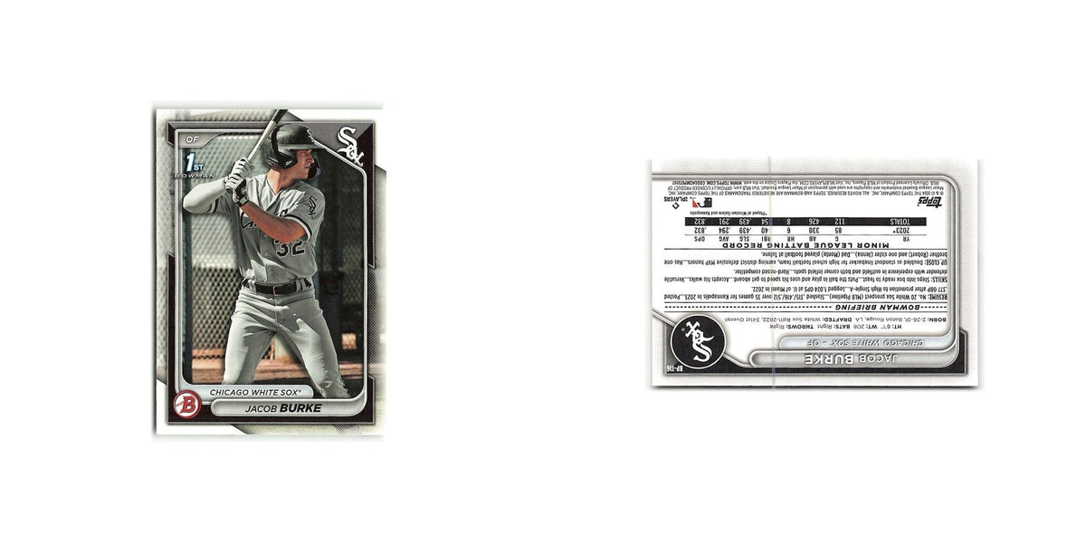 Jacob Burke 2024 Bowman Prospects #BP-116 Chicago White Sox Baseball Card NM