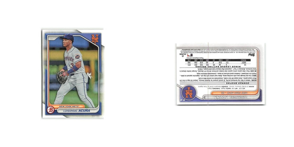 Luisangel Acuna 2024 Bowman Prospects #BP-40 New York Mets Baseball Card NM
