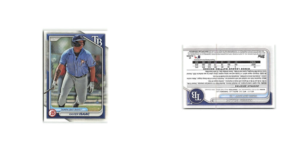 Xavier Isaac 2024 Bowman Prospects #BP-133 Tampa Bay Rays Baseball Card NM