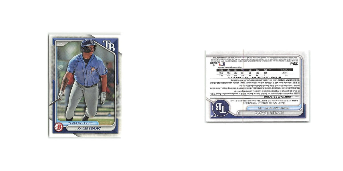 Xavier Isaac 2024 Bowman Prospects #BP-133 Tampa Bay Rays Baseball Card NM