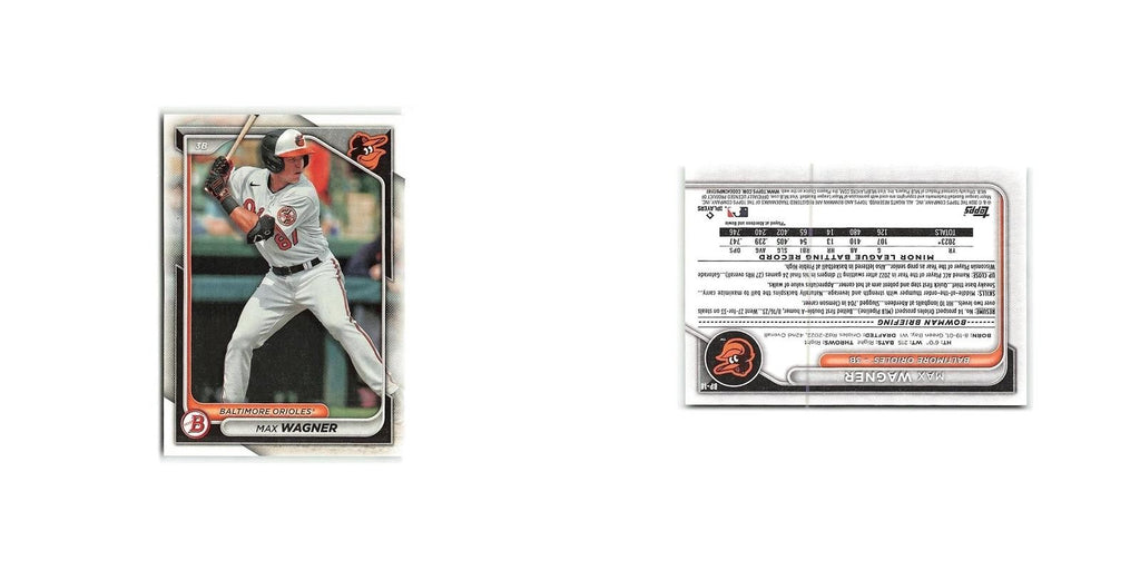Max Wagner 2024 Bowman Prospects #BP-18 Baltimore Orioles Baseball Card NM