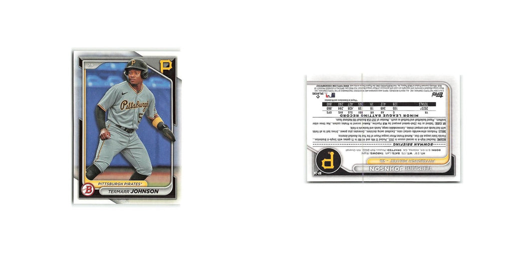 Termarr Johnson 2024 Bowman Prospects #BP-24 Pittsburgh Pirates Baseball Card NM