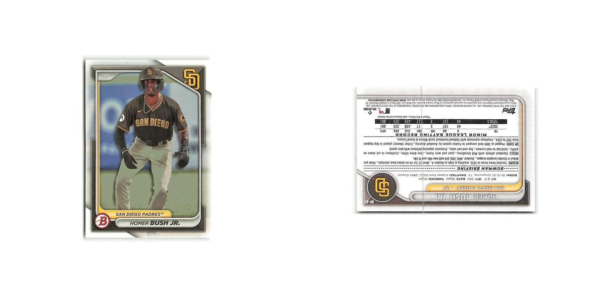 Homer Bush Jr. 2024 Bowman Prospects #BP-87 San Diego Padres Baseball Card NM