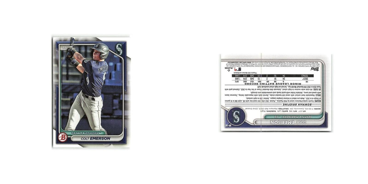 Colt Emerson 2024 Bowman Prospects #BP-10 Seattle Mariners Baseball Card NM