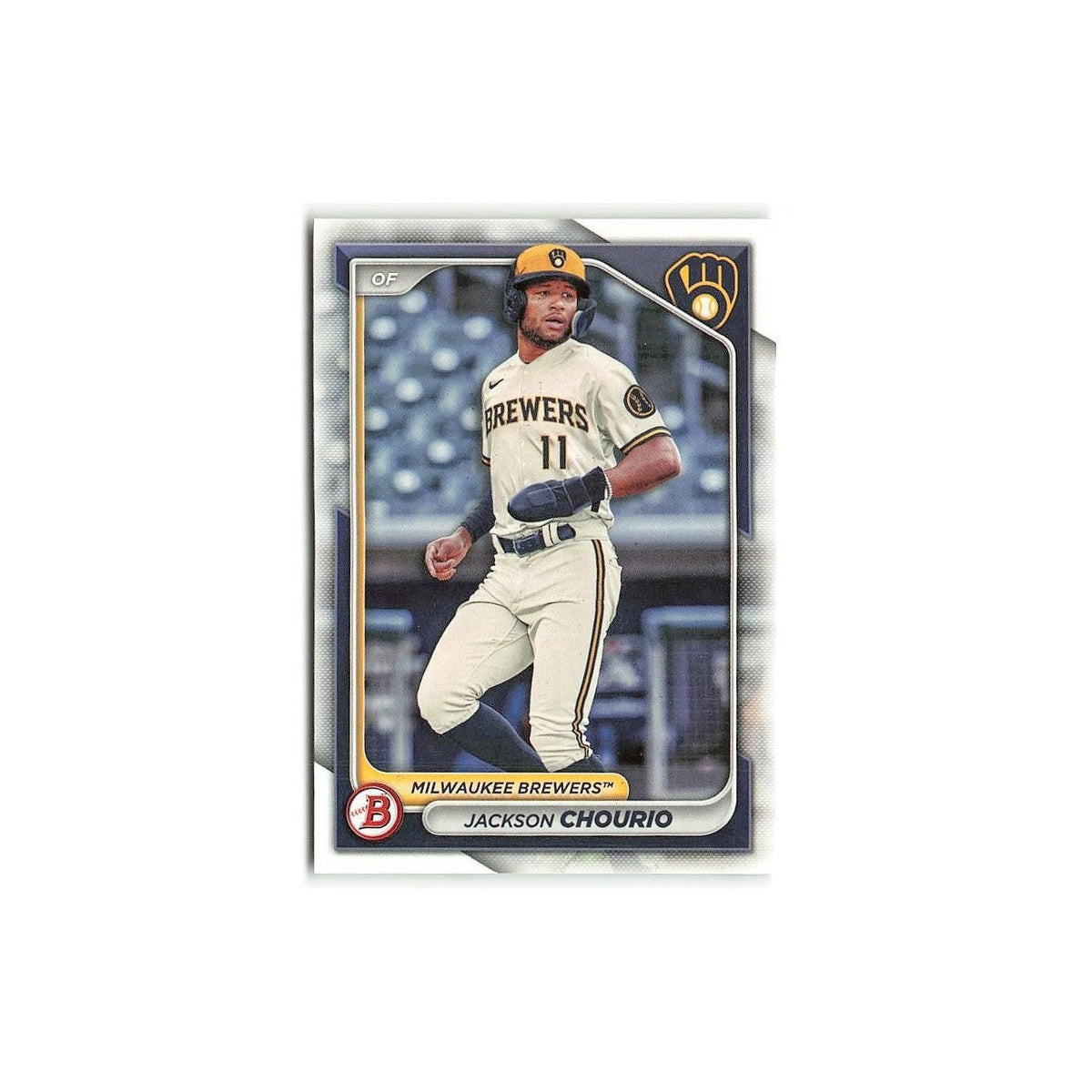 Jackson Chourio 2024 Bowman Prospects #BP-140 Milwaukee Brewers Baseball Card NM