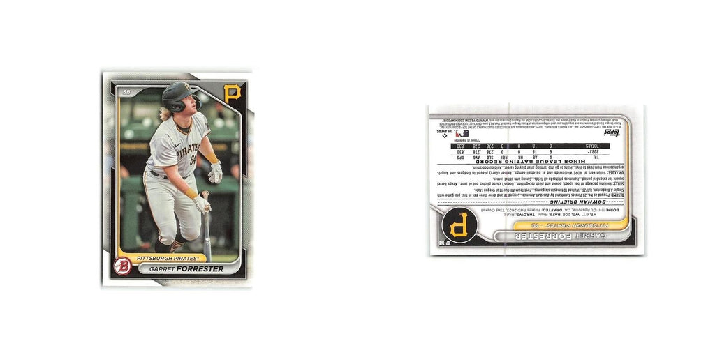 Garret Forrester 2024 Bowman Prospects #BP-148 Pittsburgh Pirates NM