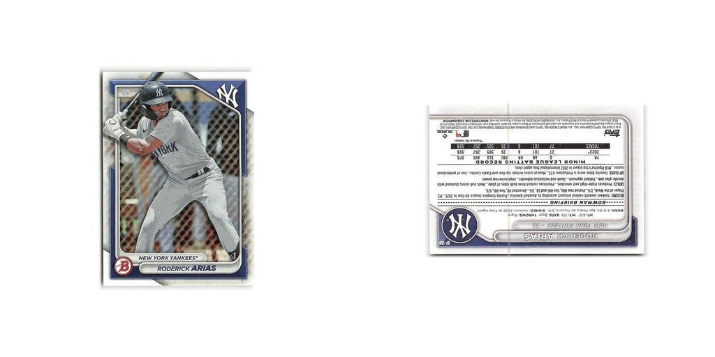 Roderick Arias 2024 Bowman Prospects #BP-100 New York Yankees Baseball Card NM