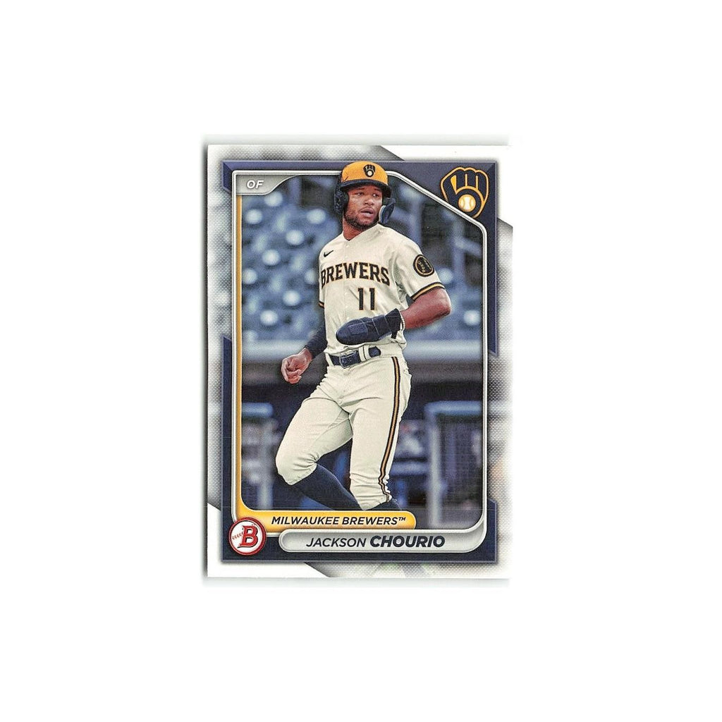 Jackson Chourio 2024 Bowman Prospects #BP-140 Milwaukee Brewers Baseball Card NM