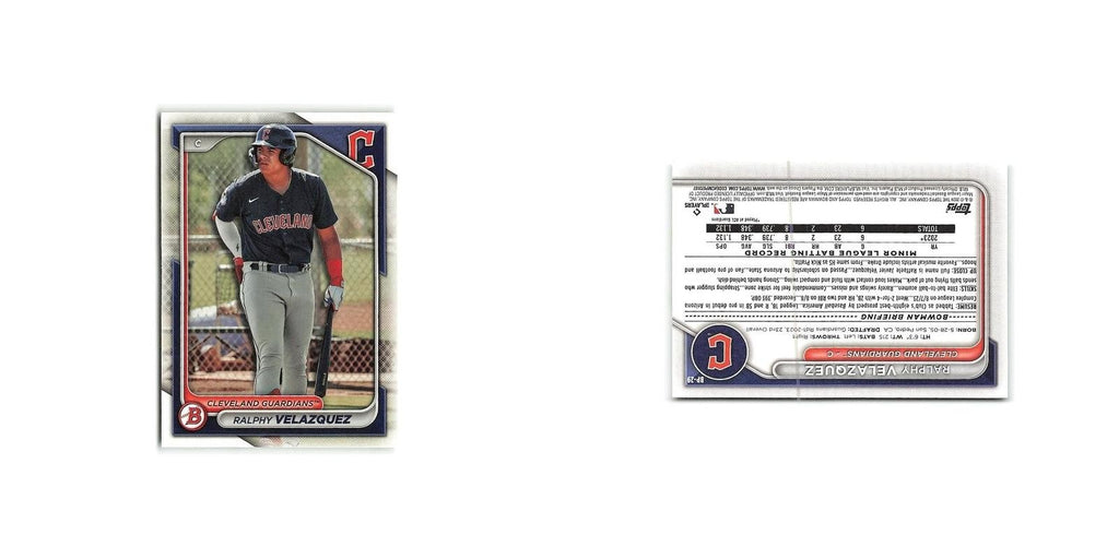 Ralphy Velazquez 2024 Bowman Prospects #BP-29 Cleveland Guardians NM