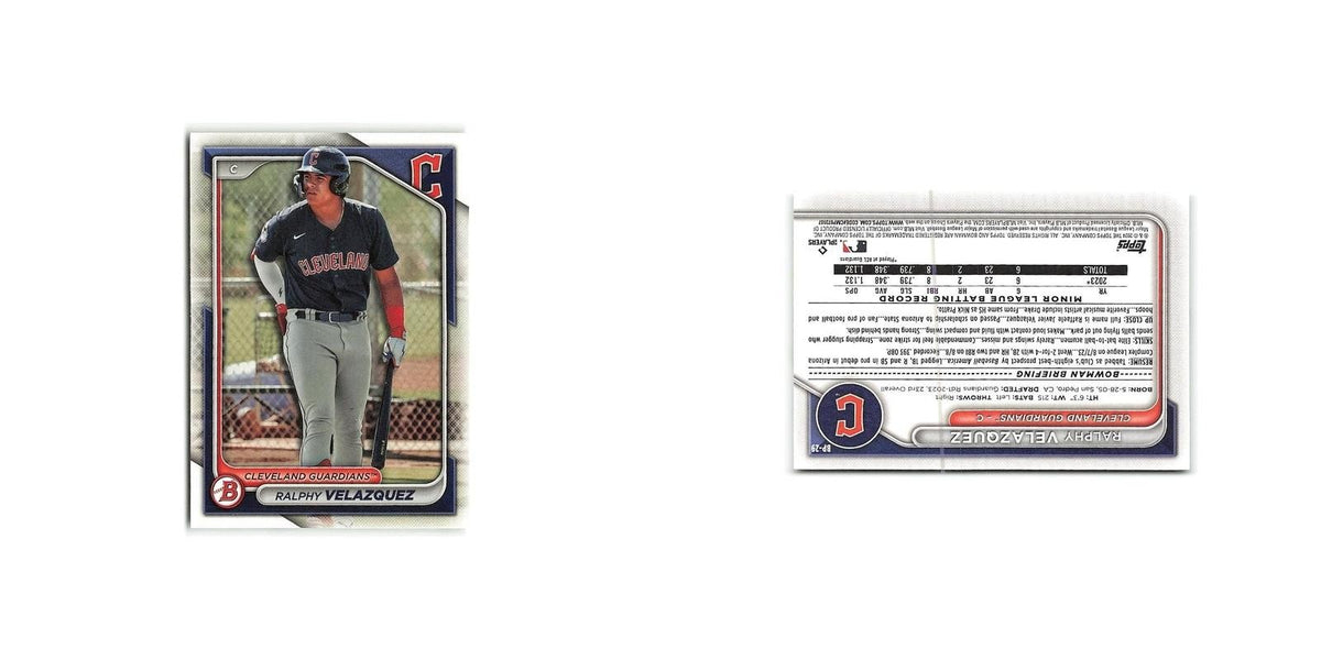 Ralphy Velazquez 2024 Bowman Prospects #BP-29 Cleveland Guardians NM