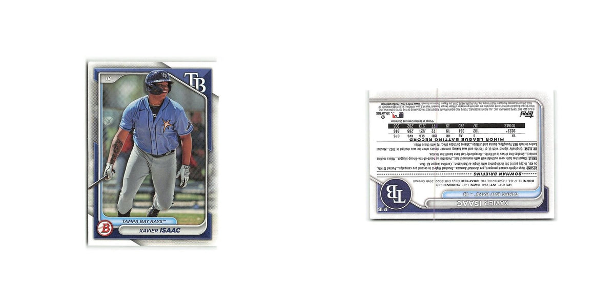 Xavier Isaac 2024 Bowman Prospects #BP-133 Tampa Bay Rays Baseball Card NM