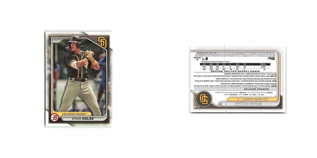 Ethan Salas 2024 Bowman Prospects #BP-102 San Diego Padres Baseball Card NM