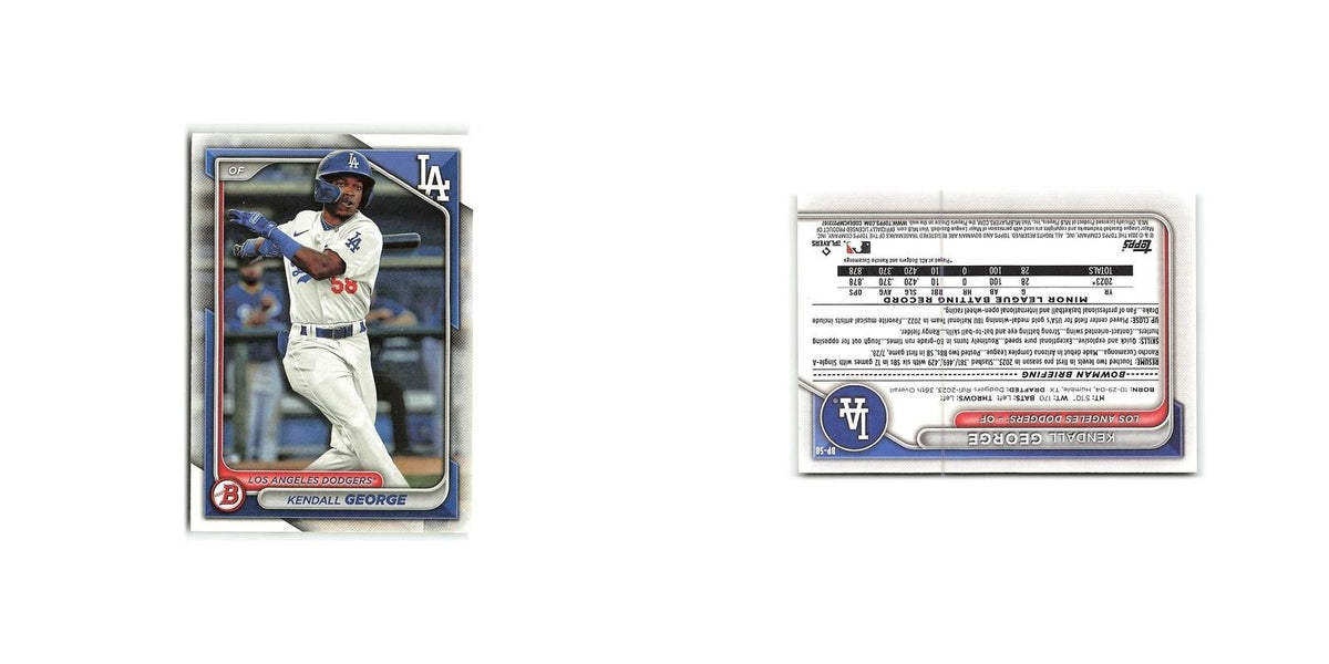 Kendall George 2024 Bowman Prospects #BP-58 Los Angeles Dodgers Baseball Card NM