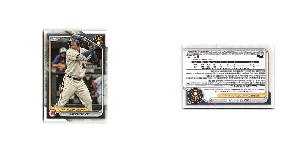 Mike Boeve 2024 Bowman Prospects #BP-138 Milwaukee Brewers Baseball Card NM