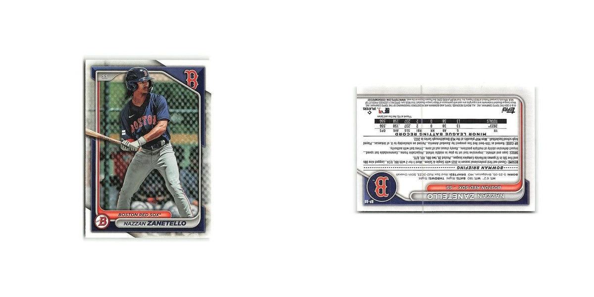 Nazzan Zanetello 2024 Bowman Prospects #BP-88 Boston Red Sox Baseball Card NM