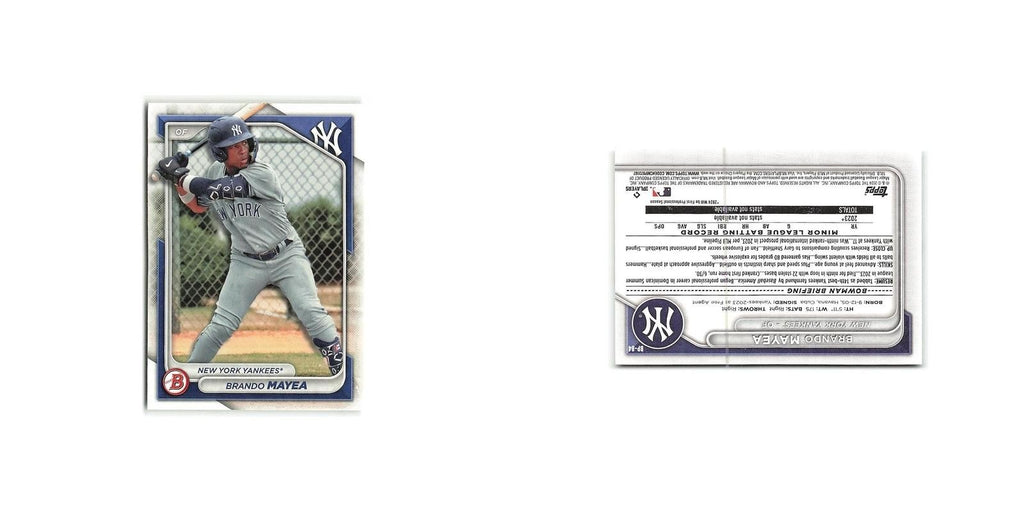 Brando Mayea 2024 Bowman Prospects #BP-84 New York Yankees Baseball Card NM