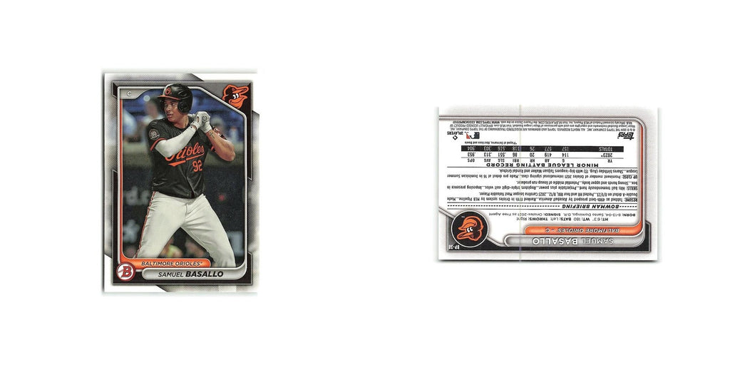 Samuel Basallo 2024 Bowman Prospects #BP-38 Baltimore Orioles Baseball Card NM
