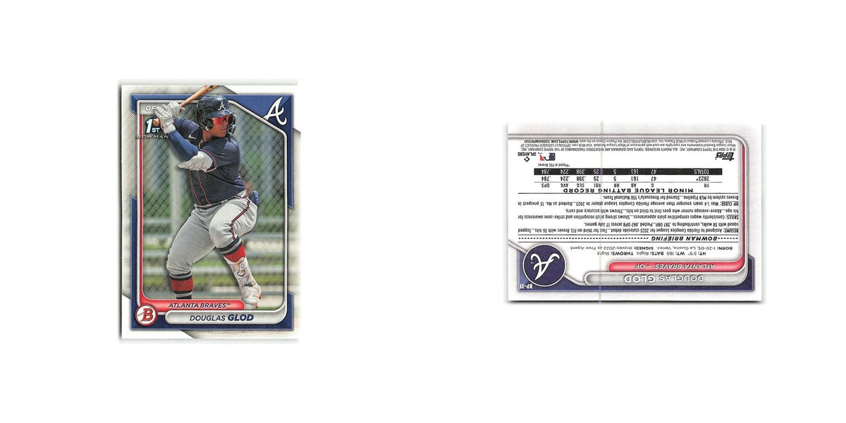 Douglas Glod 2024 Bowman Prospects #BP-11 Atlanta Braves Baseball Card NM