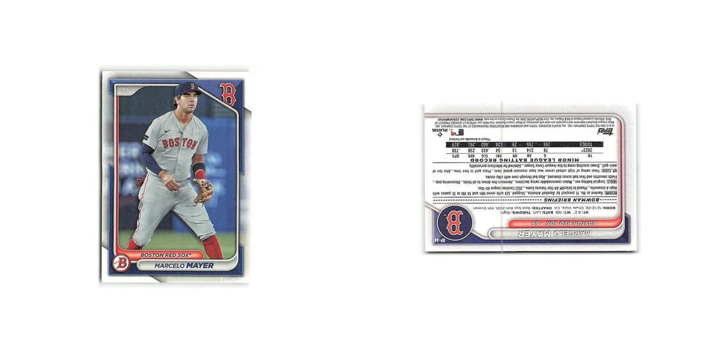 Marcelo Mayer 2024 Bowman Prospects #BP-44 Boston Red Sox Baseball Card NM
