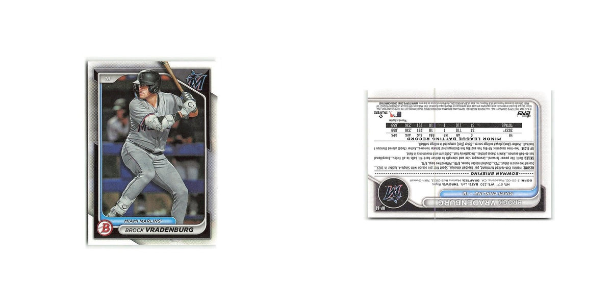 Brock Vradenburg 2024 Bowman Prospects #BP-62 Miami Marlins Baseball Card NM