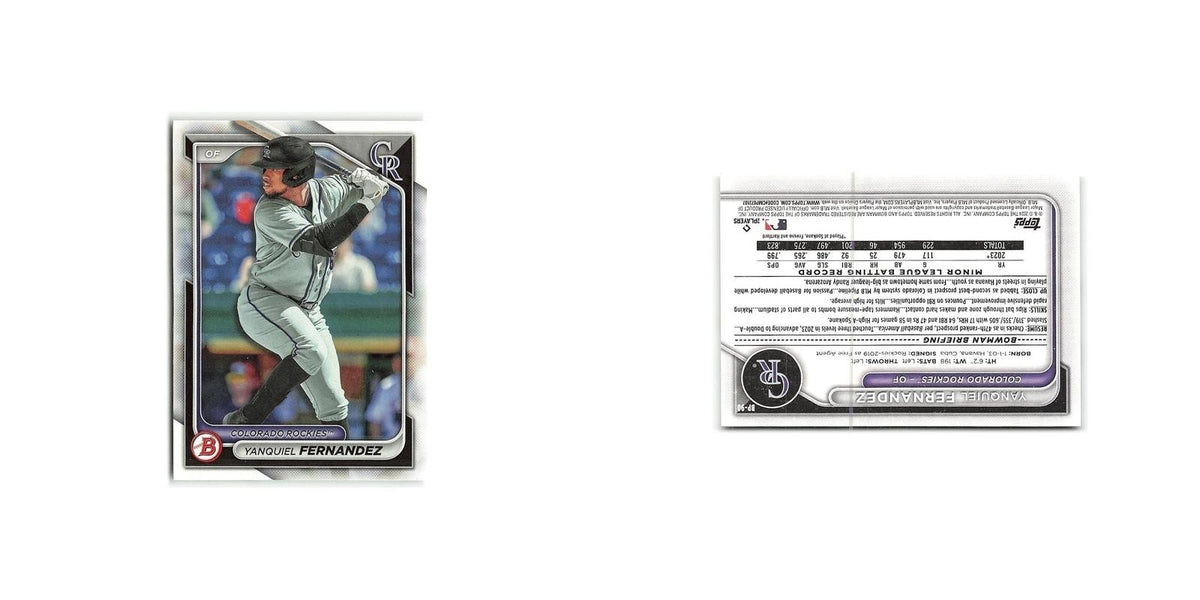 Yanquiel Fernandez 2024 Bowman Prospects #BP-90 Colorado Rockies NM