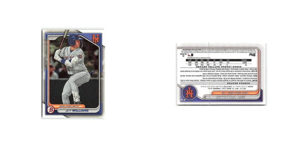 Jett Williams 2024 Bowman Prospects #BP-54 New York Mets Baseball Card NM