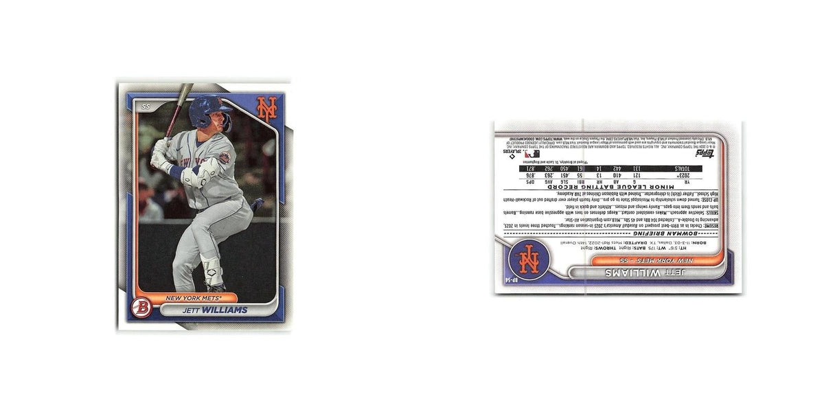 Jett Williams 2024 Bowman Prospects #BP-54 New York Mets Baseball Card NM