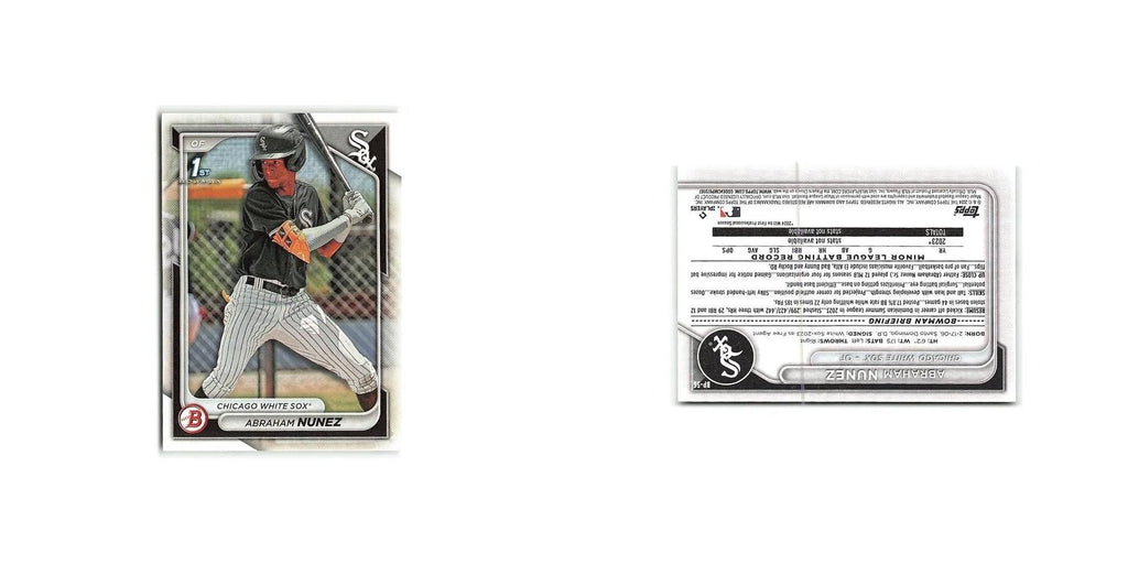 Abraham Nunez 2024 Bowman Prospects #BP-56 Chicago White Sox Baseball Card NM