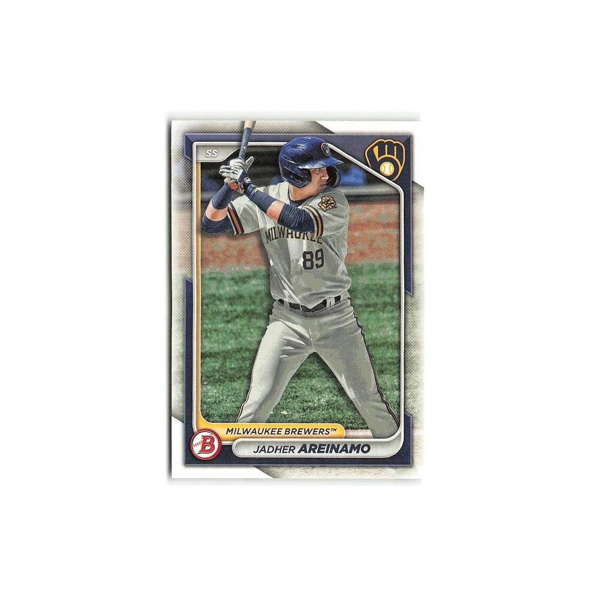 Jadher Areinamo 2024 Bowman Prospects #BP-2 Milwaukee Brewers Baseball Card NM