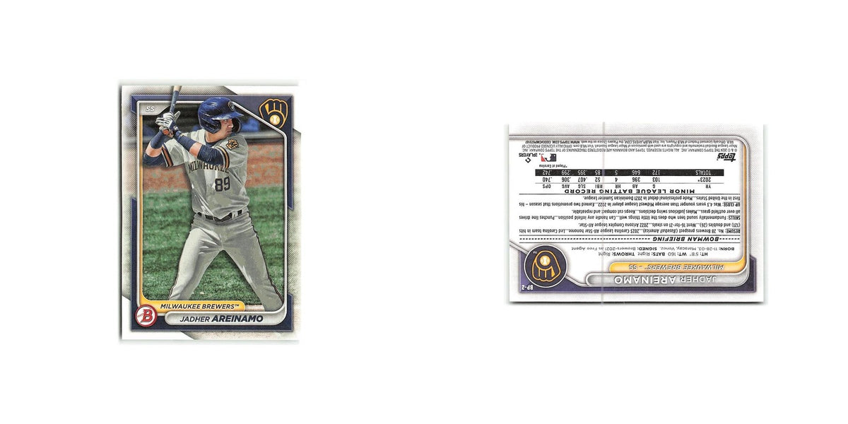 Jadher Areinamo 2024 Bowman Prospects #BP-2 Milwaukee Brewers Baseball Card NM
